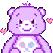 Carebear Purple emoji maker