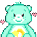 Carebear Teal emoji maker