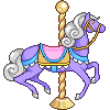 Carousel Horse Purple emoji maker