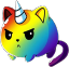 Caticorn Rainbow emoji