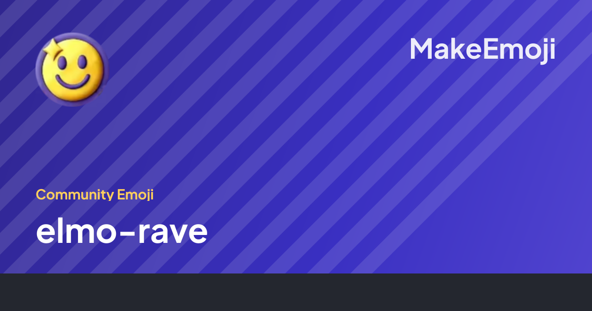 elmo-rave by @matt | MakeEmoji Emojis
