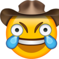 Cowboy Laughing Crying emoji
