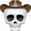Cowboy Skull emoji maker