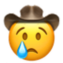 Crying Cowboy emoji