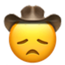 Disappointed Cowboy emoji