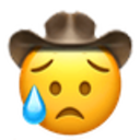 Disappointed Relieved Cowboy emoji