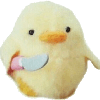 Duck with Knife emoji maker