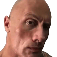 The Rock Eyebrow emoji