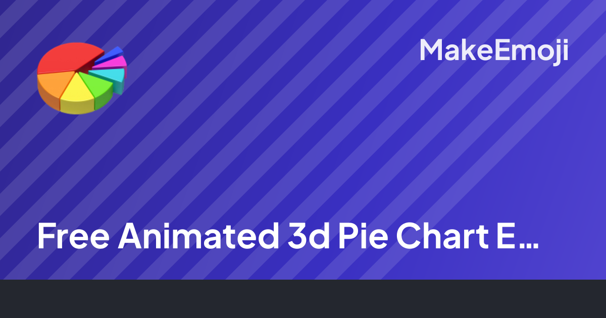 Free Animated 3d Pie Chart Emoji Maker | MakeEmoji