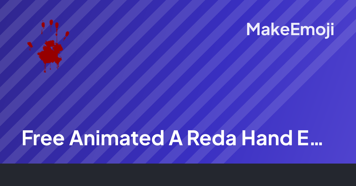 Free Animated A Reda Hand Emoji Maker | MakeEmoji