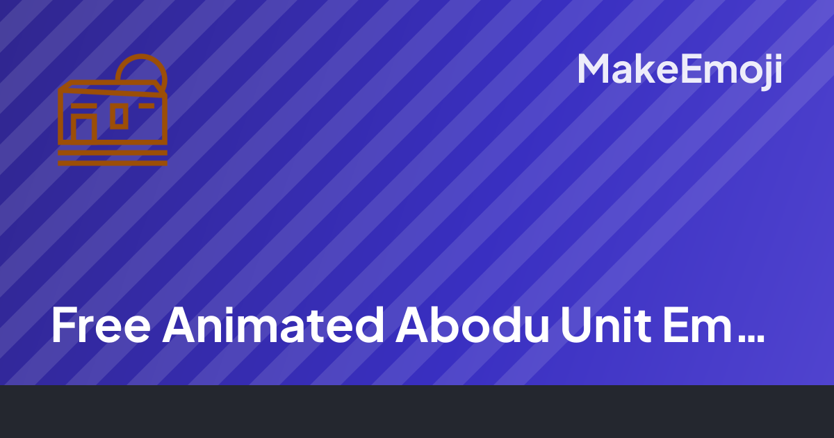 Free Animated Abodu Unit Emoji Maker | MakeEmoji