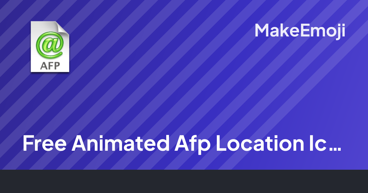 Free Animated Afp Location Icon Emoji Maker | MakeEmoji