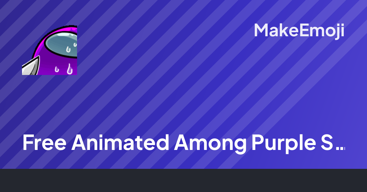 Free Animated Among Purple Sus Emoji Maker | MakeEmoji