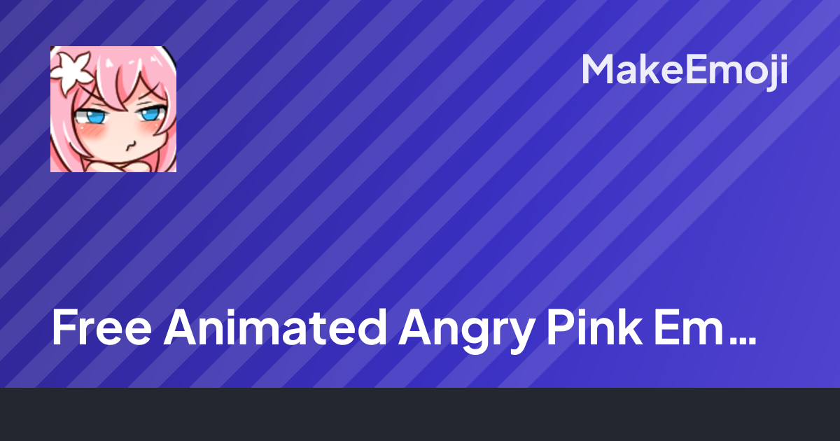 Free Animated Angry Pink Emoji Maker | MakeEmoji