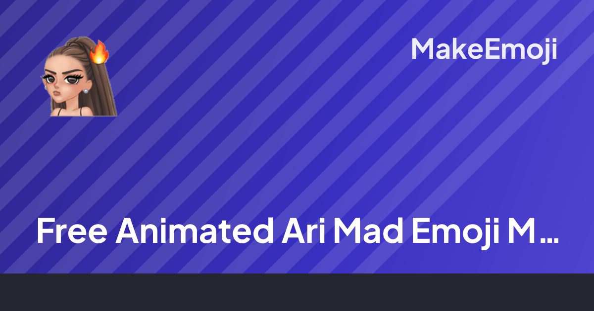 Free Animated Ari Mad Emoji Maker | MakeEmoji