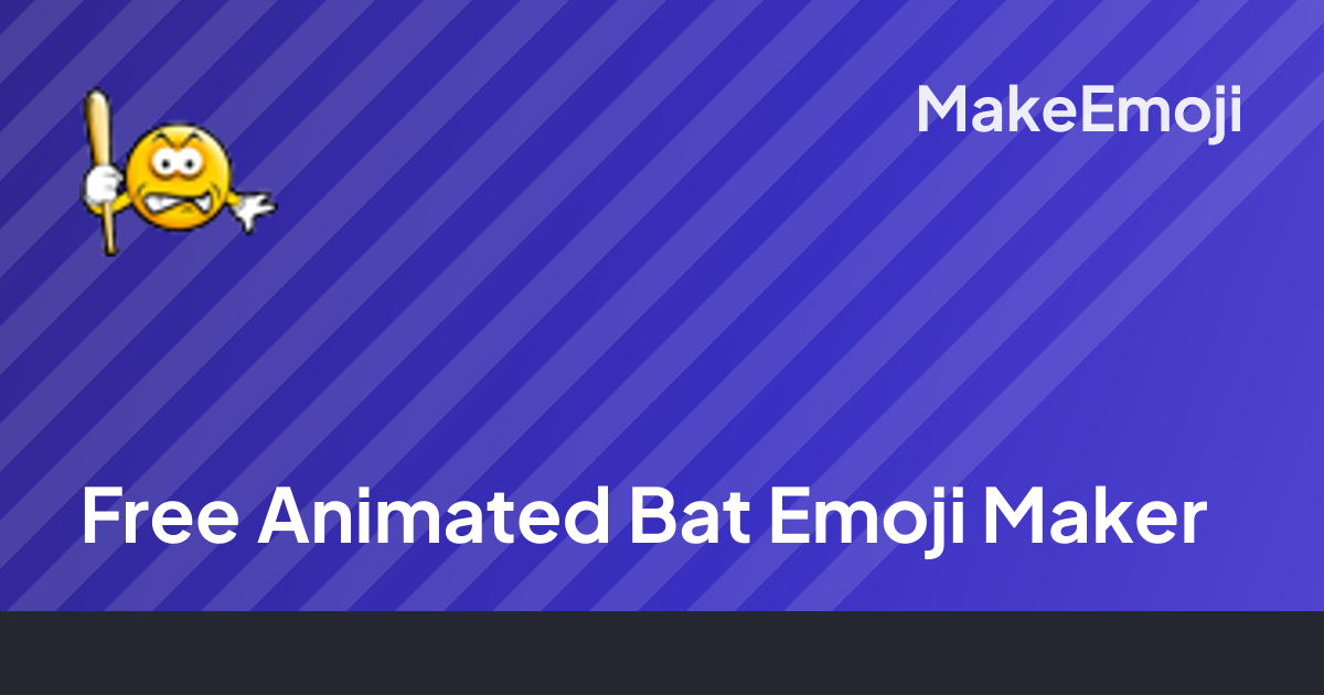 Free Animated Bat Emoji Maker | MakeEmoji