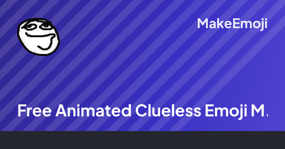 Free Animated Clueless Emoji Maker | MakeEmoji