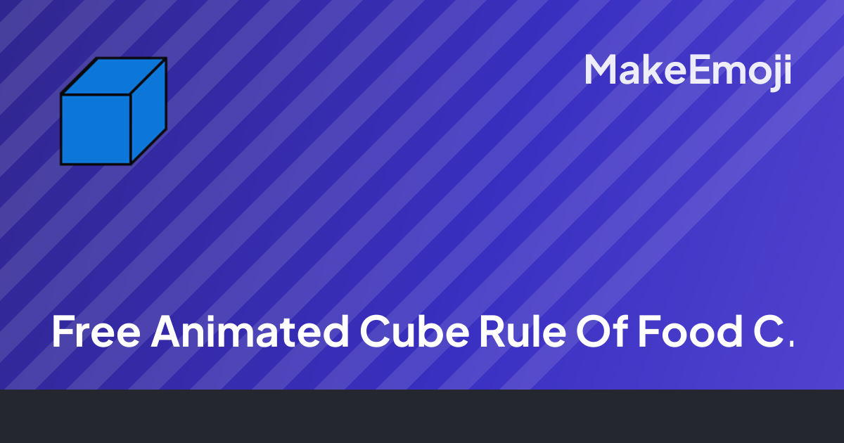 Free Animated Cube Rule Of Food Calzone Emoji Maker | MakeEmoji