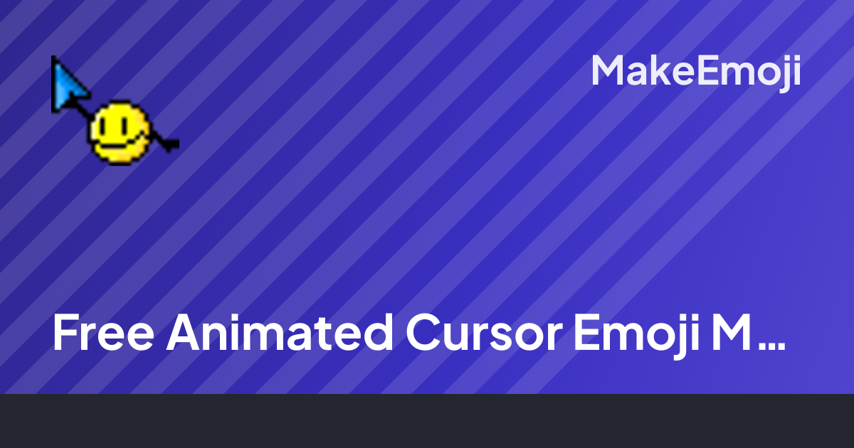Free Animated Cursor Emoji Maker | MakeEmoji