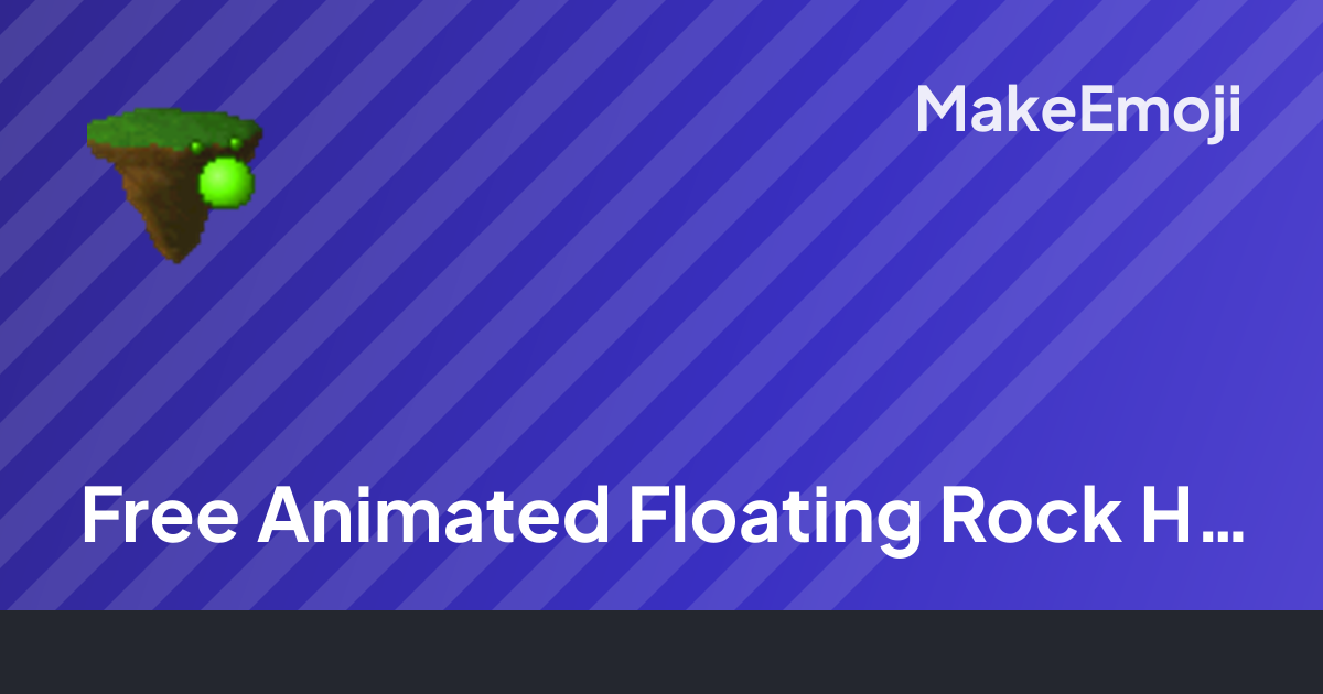 Free Animated Floating Rock Hang Emoji Maker | MakeEmoji