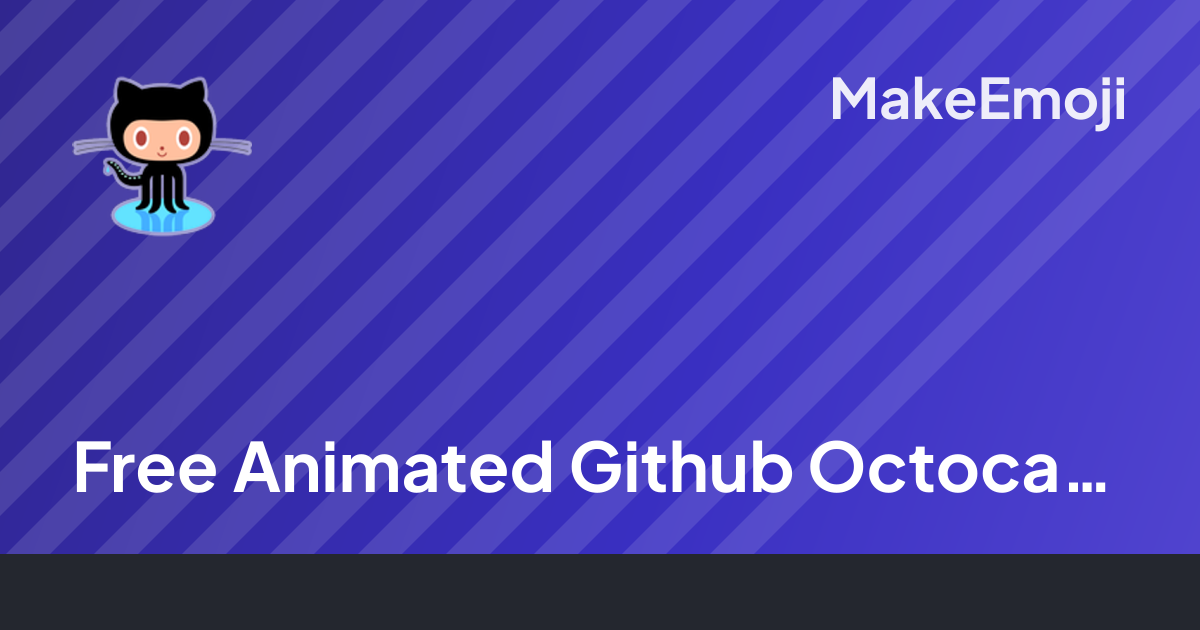 Free Animated Github Octocat Emoji Maker | MakeEmoji