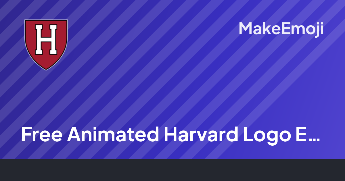 Free Animated Harvard Logo Emoji Maker | MakeEmoji