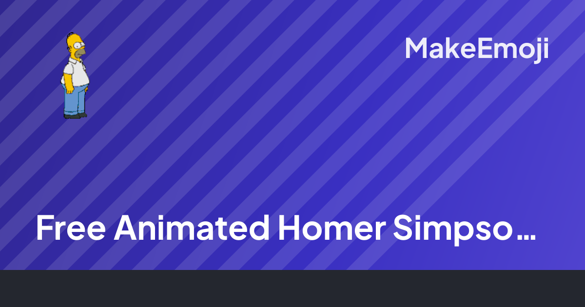 Free Animated Homer Simpson Button Emoji Maker | MakeEmoji