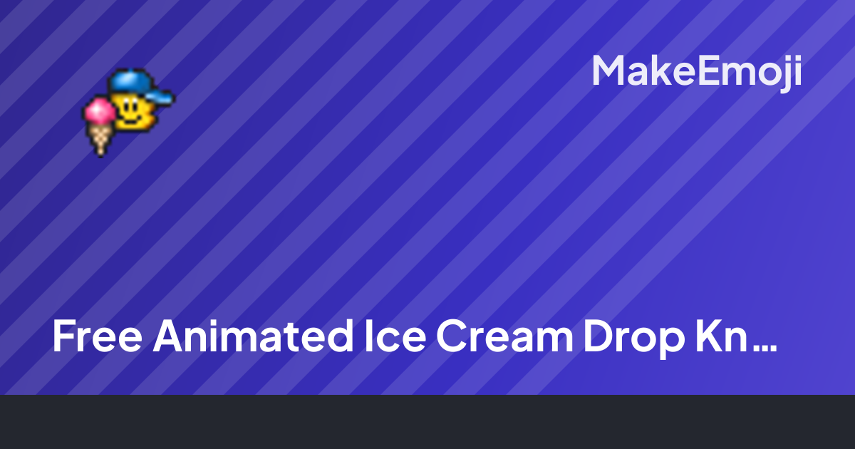 Free Animated Ice Cream Drop Knuddels Emoji Maker | MakeEmoji
