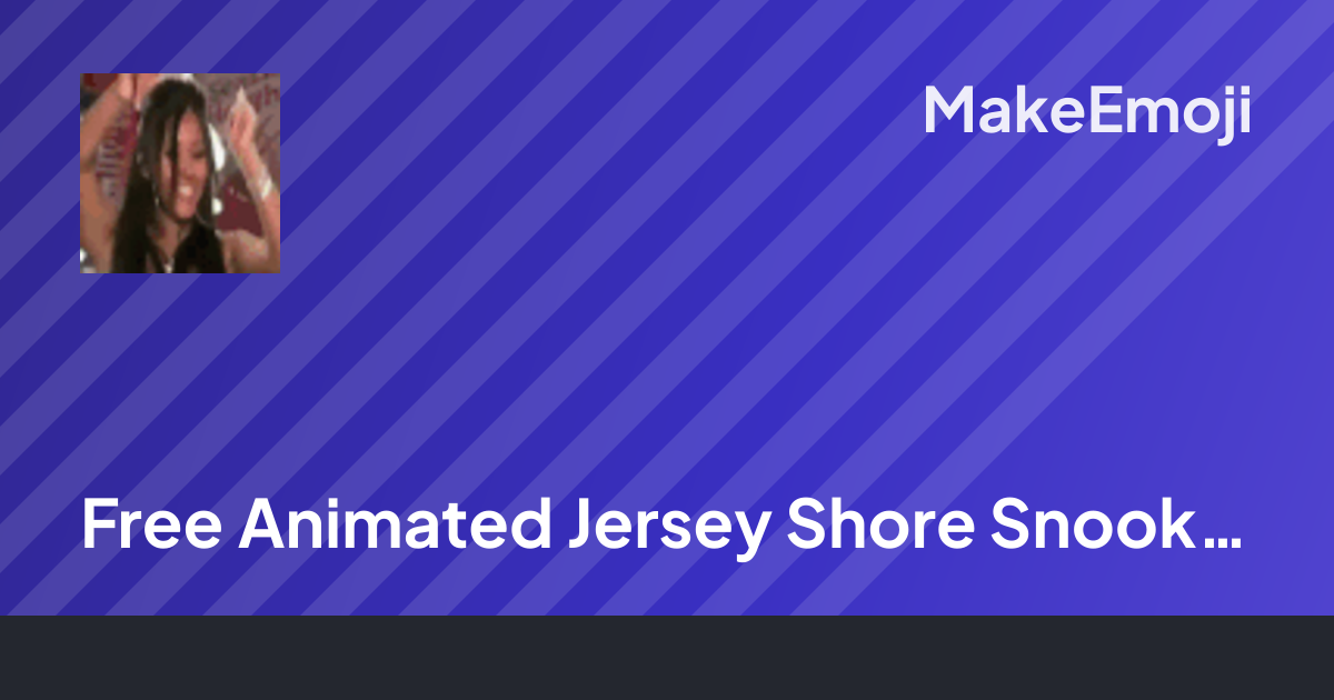 Free Animated Jersey Shore Snooki Dance Emoji Maker | MakeEmoji