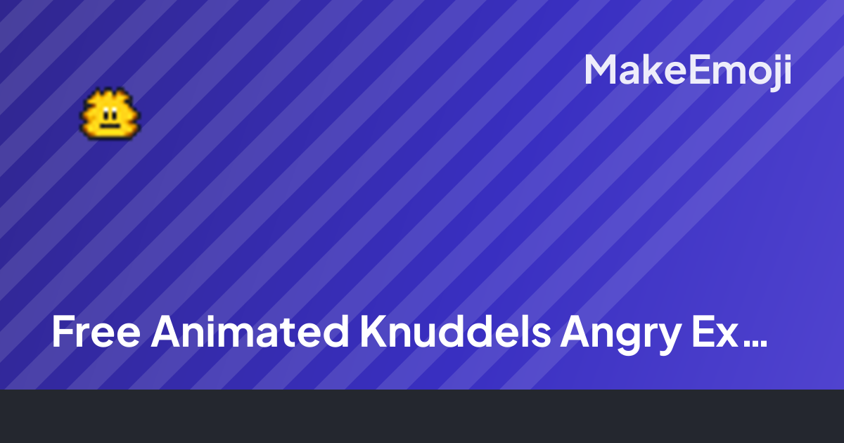 Free Animated Knuddels Angry Explode Emoji Maker | MakeEmoji