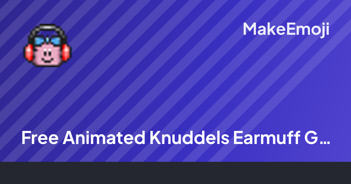 Free Animated Knuddels Earmuff Girl Emoji Maker | MakeEmoji
