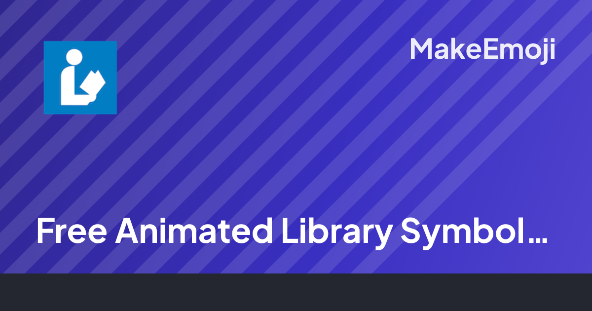 Free Animated Library Symbol Emoji Maker | MakeEmoji