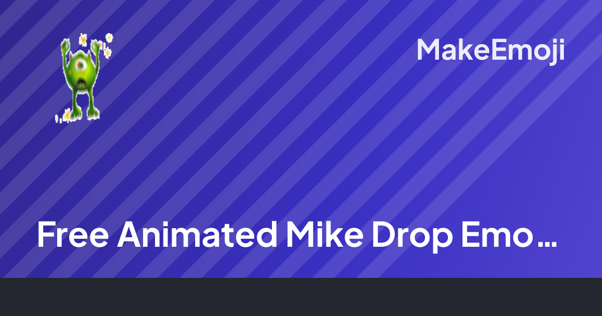 Free Animated Mike Drop Emoji Maker | MakeEmoji