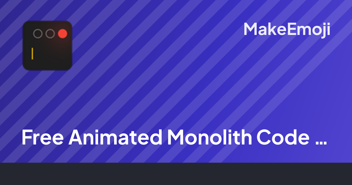 Free Animated Monolith Code Emoji Maker | MakeEmoji