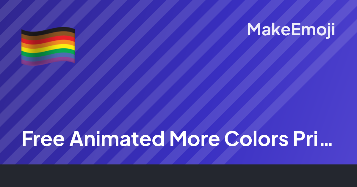 Free Animated More Colors Pride Emoji Maker | MakeEmoji