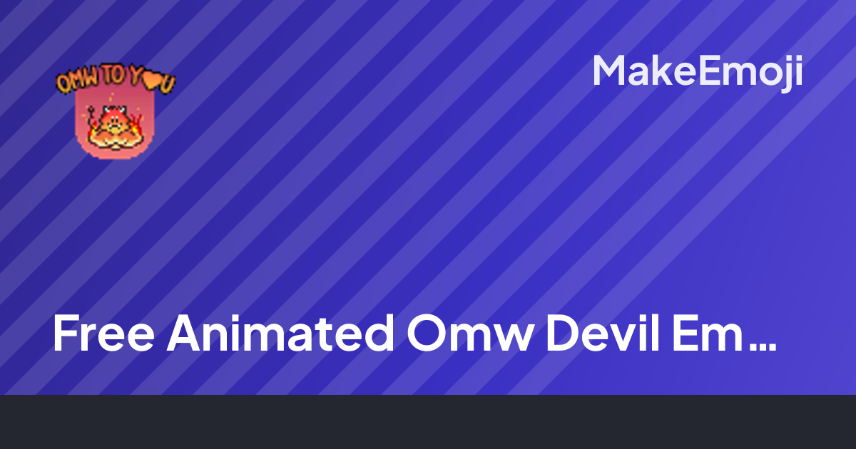 Free Animated Omw Devil Emoji Maker | MakeEmoji