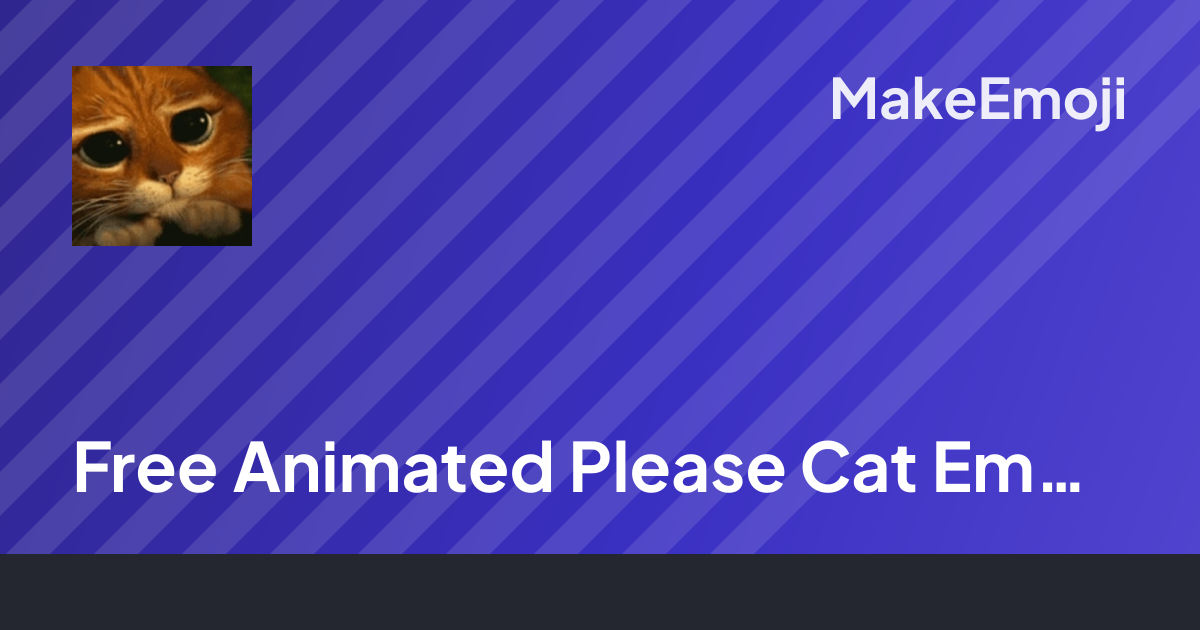 Free Animated Please Cat Emoji Maker | MakeEmoji