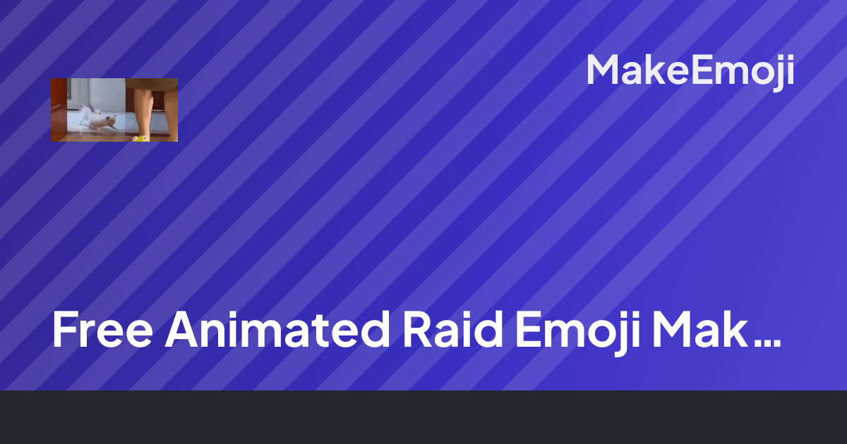 Free Animated Raid Emoji Maker | MakeEmoji