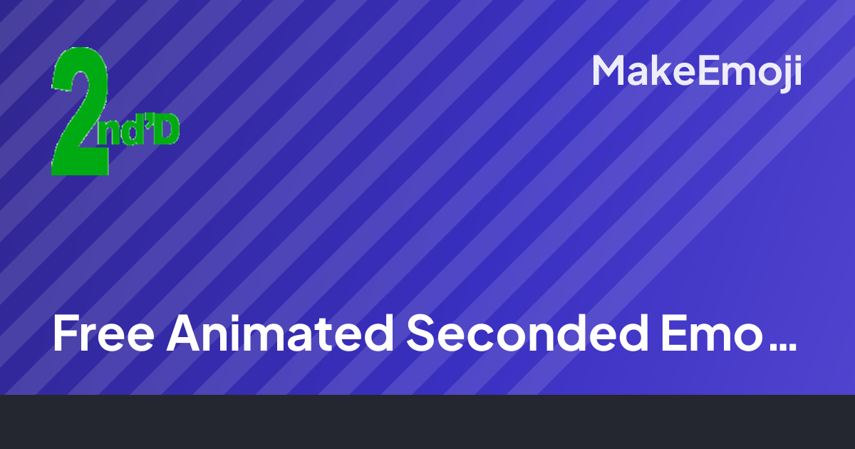 Free Animated Seconded Emoji Maker | MakeEmoji