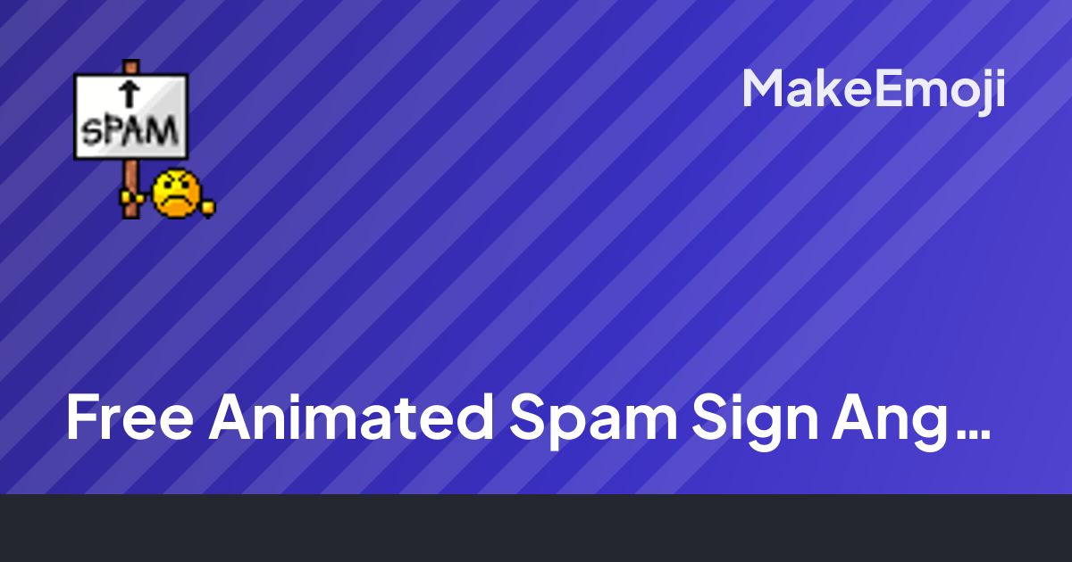 Free Animated Spam Sign Angry Cat Emoji Maker | MakeEmoji