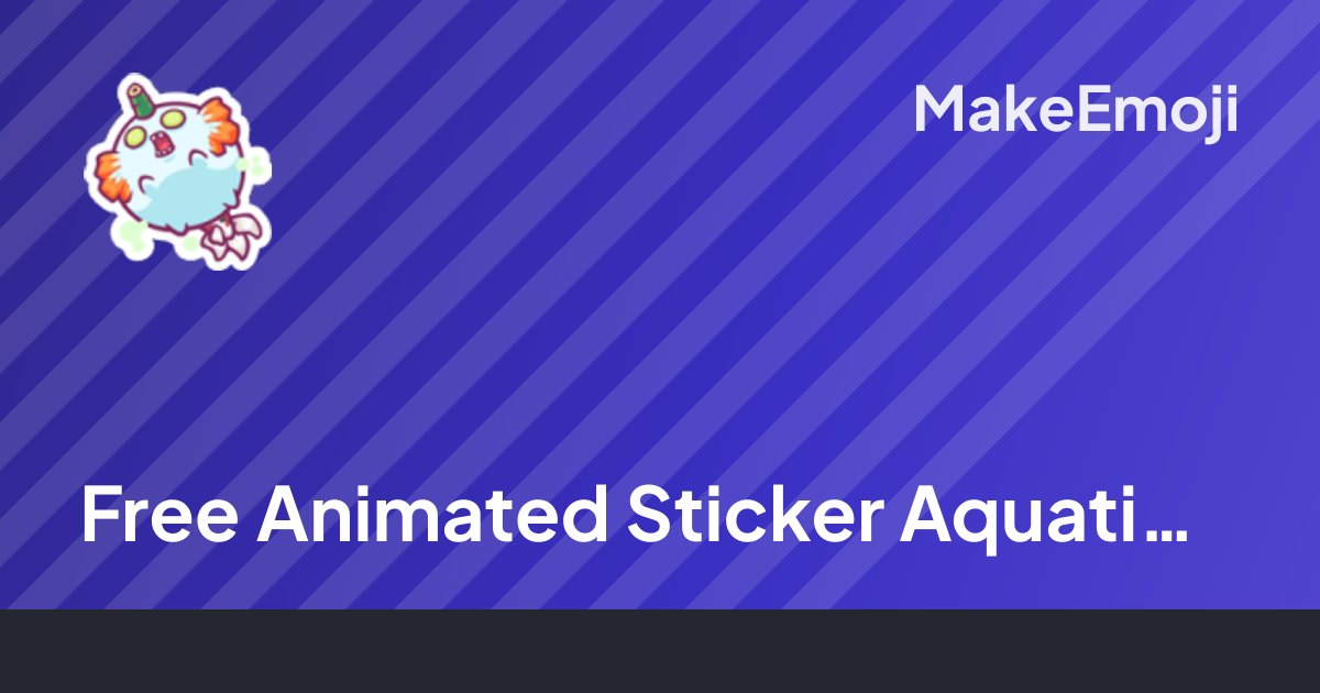 Free Animated Sticker Aquatic Emoji Maker | MakeEmoji