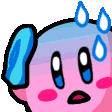 The generated nervous-kirby animated emoji