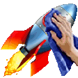 The generated deployment-polishing animated emoji