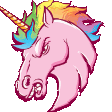 The generated unicorn-mitosis animated emoji