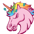 The generated unicorn-shake animated emoji