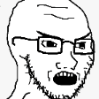 The generated wojak-scream animated emoji