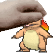 The generated pet-charmander animated emoji