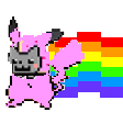 The generated nyanchu animated emoji