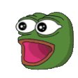 The generated poggers-caught animated emoji