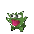 The generated poggers-gengar animated emoji